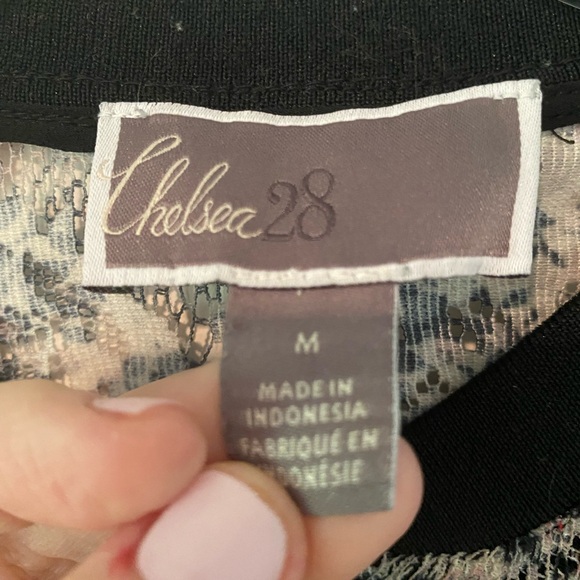 Chelsea28 Crop Lace Bomber Jacket - size Medium - Picture 4 of 5